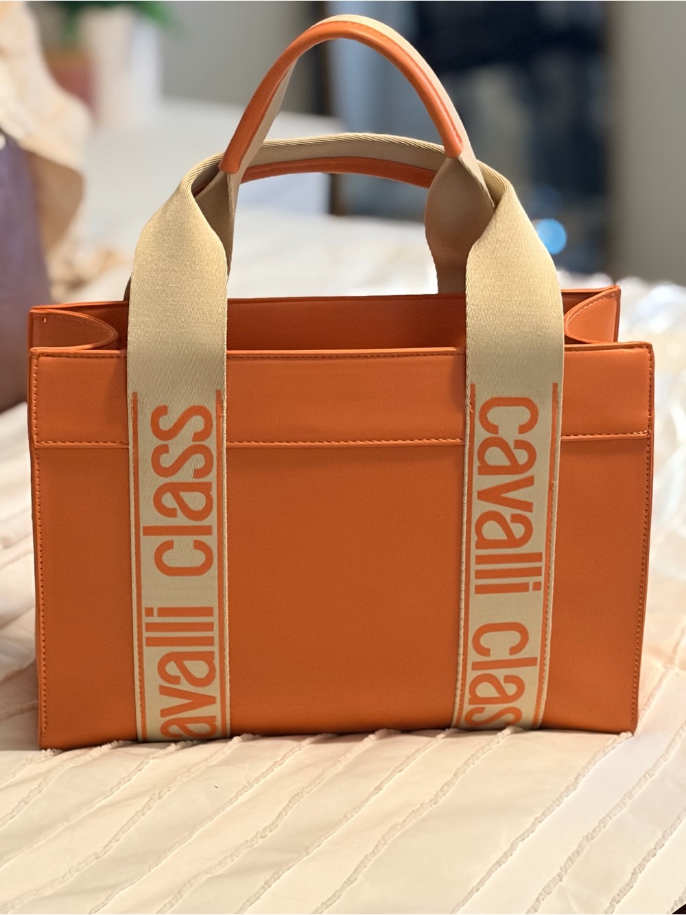 Cavalli Class peach Tote Bag